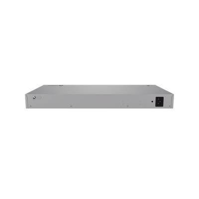 Switch de Acceso eKit Administrable / Capa 2+ / 24 Puertos PoE+ Gigabit + 2 Puertos SFP(2.5 Gbps) + 2 Puertos SFP+(10 Gbps) / PoE Perpetuo / Presupuesto PoE 400 W / Sin licenciamiento