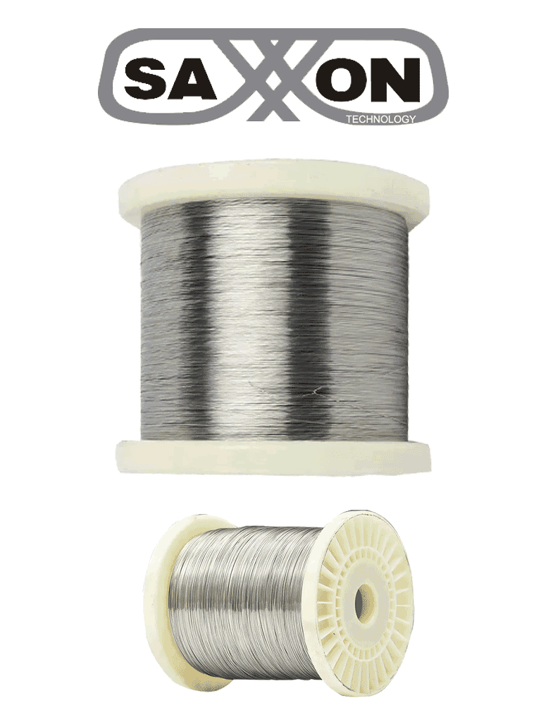 SAXXON ALUWIRE - Bobina de alambre de aluminio calibre 16 AGW / de 1.29 mm ideal para líneas de cerco eléctrico de Yonusa / Resistente a la corrosión, ideal para ambientes extremos / Hasta 500 mts lineales