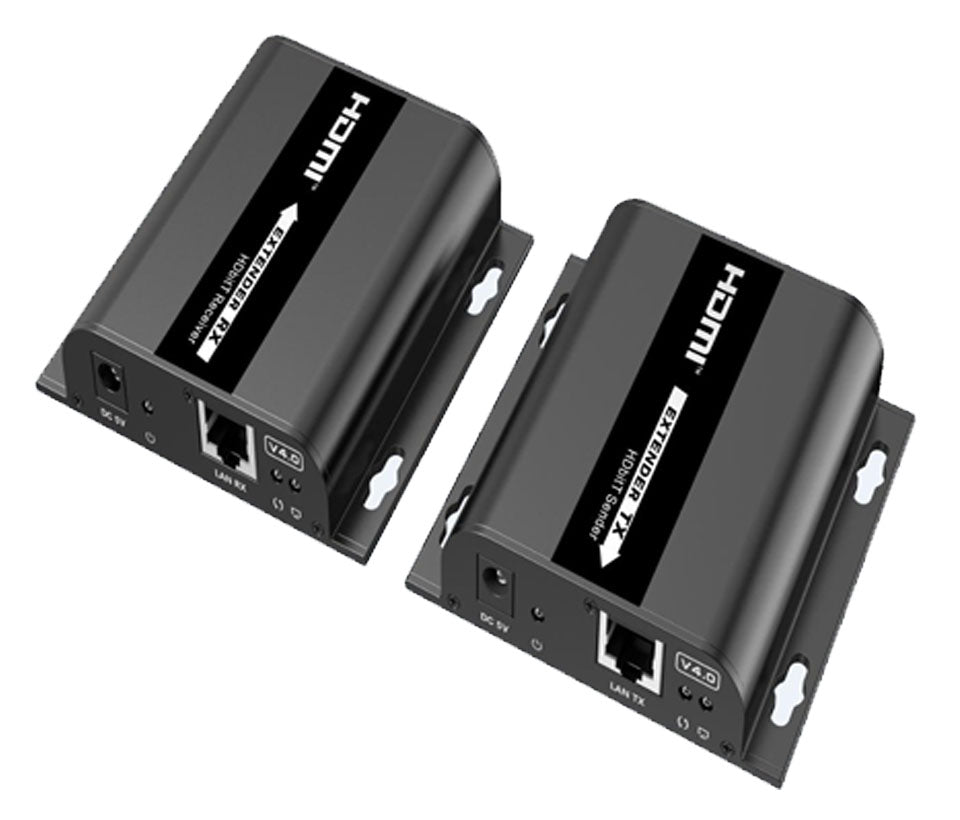 SAXXON LKV38340- Kit extensor HDMI sobre IP/ Resolucion 1080p/ Cat 5e/ 6/ hasta 120 metros/ Hasta 253 receptores/ Delay de 70ms/ HdBIT/ Transmisor de IR/ Plug and play