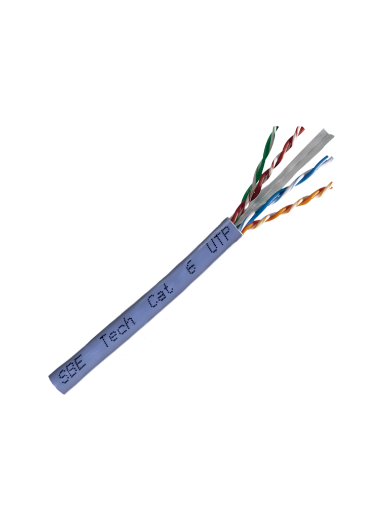 SBE TECH SBE-UTPC6UCERT-GY-NP - CABLE UTP CAT6/ 100% COBRE/CAJA 305 METROS/ COLOR GRIS/ 23 AWG/ SEPARADOR CENTRAL/