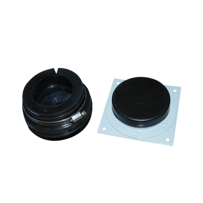 Placa y Goma Pasamuro para Cable Coaxial de 1/2