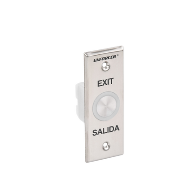 Botón de Salida con Aro Iluminado Color Verde y Rojo / IP65 / Buzzer / Función Toggle (Enclavado) / Temporizador  / Relevador NC/NO/ Uso Exterior e Interior.