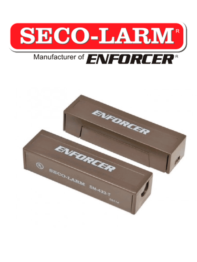 Seco-Larm SM433TQB - Contacto magnetico CAFE de sobreponer 1-1/4" (31mm) Gap Compatible paneles DSC / RISCO / BOSCH