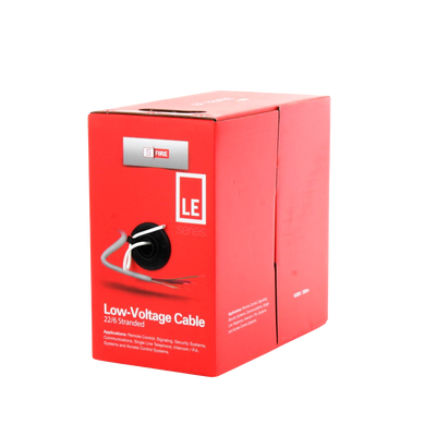 Bobina de 305 Metros (1000 Pies) / Cable de CCA / 6 x 22 AWG / Tipo Aluminio Revestido de Cobre / Aplicaciones en Control de Acceso / Alarmas de Intrusión/Control de Acceso / Automatización / Interfonos y TV Porteros
