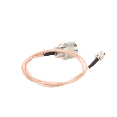 Cable RG-316 con conectores N Macho en un extremo y en el otro SMA Macho.