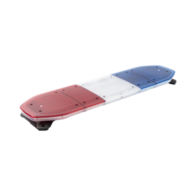 Barra de luces LED de 48", 216 LED, Dual Color, Programable,  Rojo/Azul/Ámbar/Claro, Ideal para Equipar Unidades de Seguridad Publica con Domos Rojo, Claro y Azul