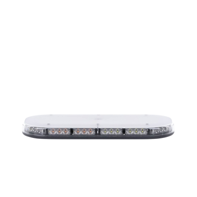 Mini barra de 42 LED, ámbar/blanco, 15 Pulgadas, SAE, Montaje Fijo Con Tornillos, 12-24 Vcd, Lente transparente