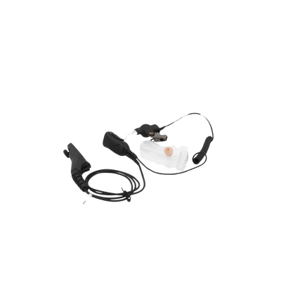 MICRÓFONO DE SOLAPA CON AUDÍFONO DISCRETO P/ MOTOROLA (MOTOTRBO) XPR6500 / XPR6550 / DGP4150 / DGP6150/ DGP8550 / DGP5550 / APX7000.