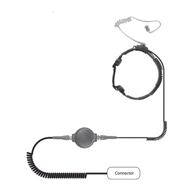 Micrófono de garganta de uso rudo para KENWOOD Serie G/ 3230/ 2102G/ 2202L/ 2212L/ 2170/ 2360/ 2302/ 2312/ 2000/ 2402/ NX-220/ 320/ NX-240/ 340/ TKD-240/ 340.