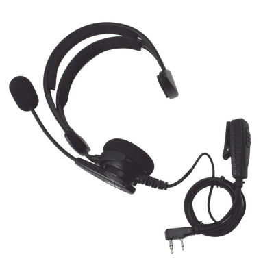 Diadema acolchonada solo un lado con boom flexible para kenwood