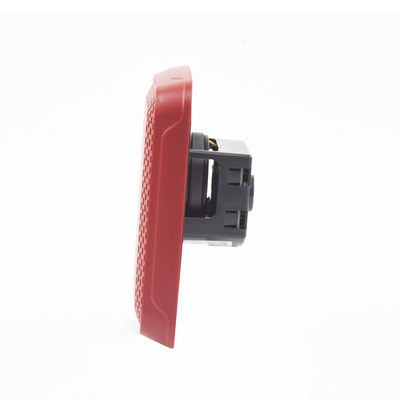 Bocina para Montaje en Pared, Color Rojo, Nuevo Diseño Moderno y Elegante y Menor Consumo de Corriente