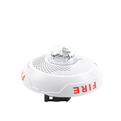 Bocina con Lámpara Estroboscópica, Montaje en Techo, Color Blanco, Nuevo Diseño Moderno y Elegante y Menor Consumo de Corriente