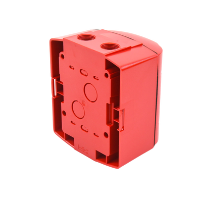Bocina con Lámpara Estroboscópica para Exterior, con Configuración Estroboscópica Seleccionable, Color Rojo