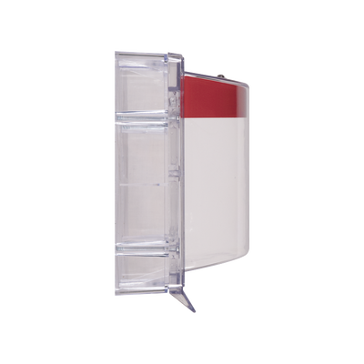 Cubierta Protectora Serie Stopper II® De Policarbonato, Con Bocina, Espaciador Transparente, Etiqueta en Español