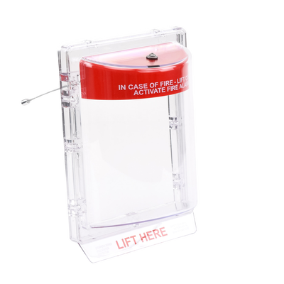 Cubierta Protectora Serie Stopper IIÆ De Policarbonato Super Resistente, Montaje Empotrado, Texto En Inglés, Sin Bocina