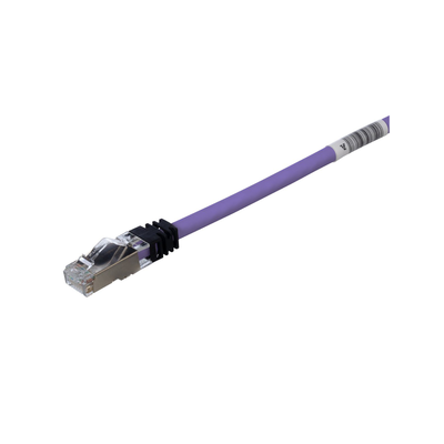 Patch Cord Cat6A, Blindado S/FTP, CM/LS0H, 3.05 Metros (10 Pies), Color Violeta