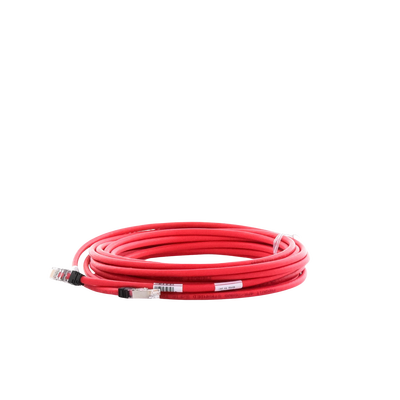 Patch Cord Cat6A, Blindado S/FTP, CM/LS0H, 7.62 Metros (25 Pies), Color Rojo