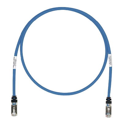 Patch Cord Cat6A, Blindado S/FTP, CM/LS0H, 2 Metros (6.56 Pies), Color Azul