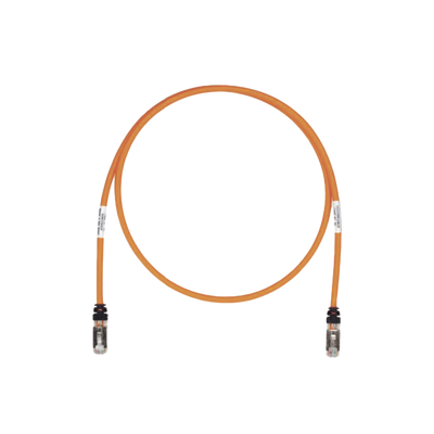 Patch Cord Cat6A, Blindado S/FTP, CM/LS0H, 2.13 Metros (7 Pies), Color Naranja