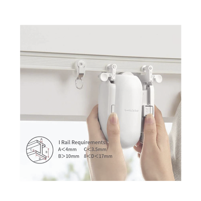 Controlador de cortinas Riel tipo U  / BLUETOOTH recargable y fácil de instalar