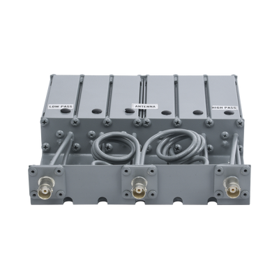 Duplexer ORUS en VHF, 6 Cav. 148-160 MHz, 50 Watt, 5 MHz Sep. Rechazo de Banda, BNC Hembras.