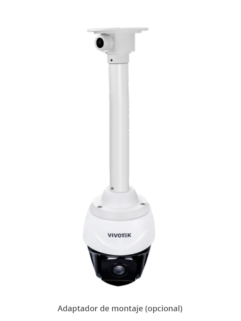 VIVOTEK SD9384-EHL - Cámara IP PTZ Exterior 5 MP con Zoom Óptico 30x, Smart IR 200m y Tracking, Protección Nema4X/IP66/IK10, EIS, WDR Pro con ciberseguridad Trend Micro, Camera Link y certificado NDAA, ONVIF, Deep Search