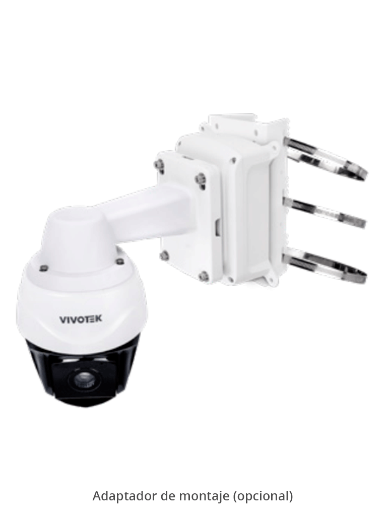 VIVOTEK SD9384-EHL - Cámara IP PTZ Exterior 5 MP con Zoom Óptico 30x, Smart IR 200m y Tracking, Protección Nema4X/IP66/IK10, EIS, WDR Pro con ciberseguridad Trend Micro, Camera Link y certificado NDAA, ONVIF, Deep Search