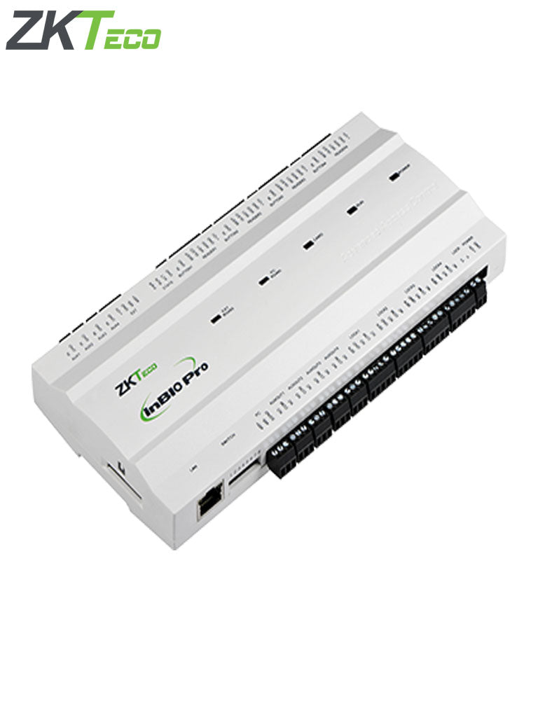 ZKTECO INBIO160PRO - Panel para Control de Acceso de 1 puerta La serie InBio Pro ofrece verificación de huellas y control de acceso avanzado, gestionado por TCP/IP, ideal para CVSecurity