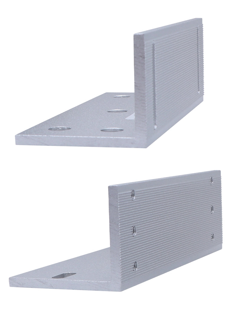 ZKTECO LMB120ZL - Soporte de Montaje para Diversos Tipos de Puertas, Tipo ZL, Aluminio Anodizado, Compatible con Cerradura Magnética LM120