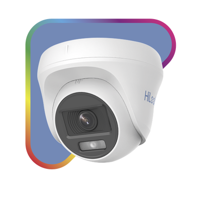 Turret TURBOHD 1080p / Imagen a Color 24/7 / Lente 2.8 mm / ColorVu Lite / Luz Blanca 20 mts / Uso en Interior / Policarbonato