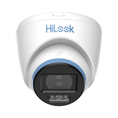 [Dual Light + ColorVu] Turret TurboHD 3K / 5 Megapixel / Lente 3.6 mm / 40 mts IR EXIR + 40 mts Luz Blanca / Micrófono Integrado / Exterior IP67 / dWDR