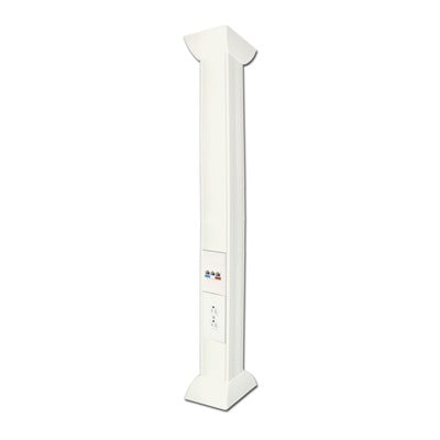 Pole Blanco de 3 Metros (9.84 Pies) para Instalaciones Eléctricas, Voz y Datos, No Incluye Accesorios, Se Venden por Separado los Modelos TEK100DUPLEX (Accesorios de Fijación y Contacto Duplex) y TEK100UNI (Soporte y Tapa Universal) (13000-01000)