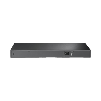 Switch PoE Administrable 24 puertos 10/100/1000 Mbps / 2 puertos SFP / 24 puertos PoE af/at / Presupuesto PoE 250W /