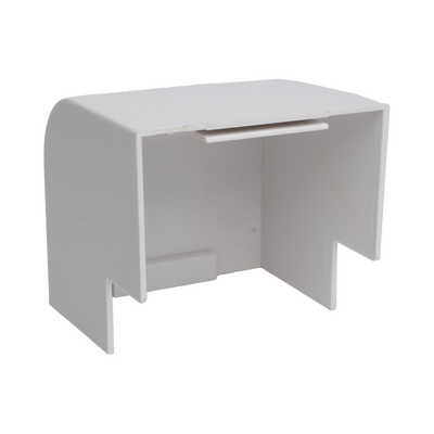 Esquinero Exterior Color Blanco de PVC Auto Axtinguible, Para Canaleta TMK-4577 (5510-02001)