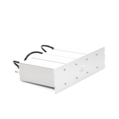 Duplexer Compacto Pasa Banda-Rechazo de Banda, 148-174 MHz, 4Cav.(4" por Lado) 600 kHz, 1.5 dB, 350 Watt, N Hembras.