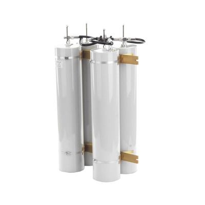 Duplexer Pasa-Banda-Rechazo de Banda, 144-174 MHz, 4 Cavidades (5"Dia.) 600 kHz, 1.5 dB, 350 Watt, N Hembras.