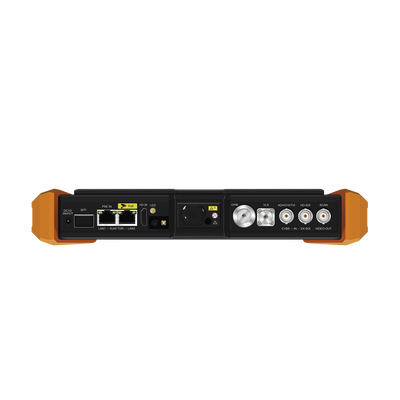 Tester Profesional Multifunción | Pantalla Táctil 7" | Láser Integrado | Cámara Integrada | Prueba IP/HD Coaxial | 4K/8K | H.265/H.265 | ONVIF | WiFi | Analizador de Cable | Medidor de Potencia Óptica y Red | TDR |