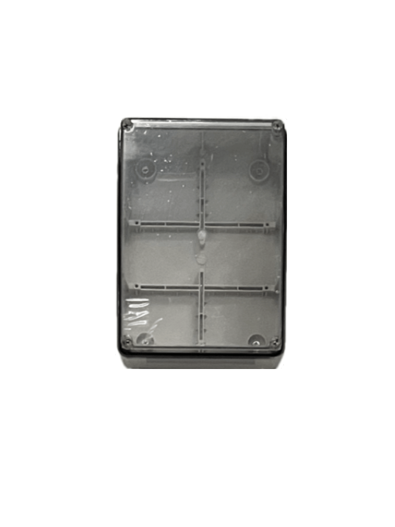 SBE TECH SBE-TR19014070 - Caja plástica con tapa transparente de 19x14x7 cm multiusos, IP66, fabricada en material autoextinguible y resistente a la abrasión