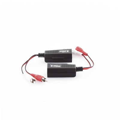 Balun Extensor de Audio Analogo Estereo RCA a RJ45 / Distancia 800 Metros (2625 Pies) / Cable CAT5-6 / Conector 100% Cobre / Protección TVS, Calidad Premium
