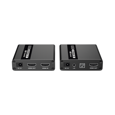 Kit extensor KVM (HDMI y USB) | 40m a 4k@30Hz  | 70m a 1080P@60Hz | Cat 6, 6a y 7 | CERO LATENCIA | HDR | Salida Loop | Salida de audio de 3.5mm |
