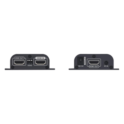 Kit Extensor HDMI para distancias de 50 metros / Soporta resoluciones 720 y 1080P @ 60 Hz / Cat 6, 6a y 7 / Salida Loop en el Tx para visualización local /  Configuración EDID / Soporta control remoto del equipo fuente / Alimente solo el Tx