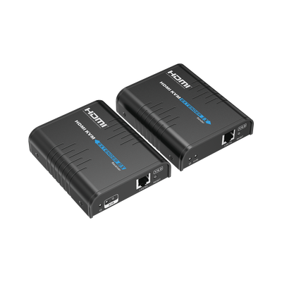 Kit extensor KVM (HDMI y USB) hasta 120 metros | Resolución 1080P @ 60 Hz | Soporta STP y UTP CAT6 | Soporta Switch Gigabit para control KVM múltiple | Soporta hasta 253 receptores | Transmite el Video y Controla tu DVR vía USB