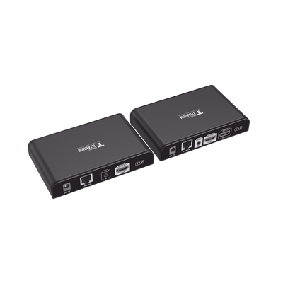 Kit Extensor HDMI para distancias de 120 metros / Resolución 1080P a 60Hz / Cat 6 / Soporta conexión Uno a Uno y Uno a Muchos / Soporta hasta 253 Rx / Salida Loop / Baja Latencia / Uso 24/7 / Soporta HDbitT / Compatible con Switch Gigabit