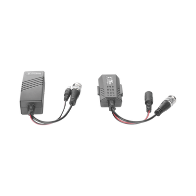 Kit de transceptores activos TURBO HD. Convierte 36/24 Vcc a 12 Vcc regulados, a través de cable  UTP Cat5e / 6. Transmision de 200 m (Revisar tabla de resoluciones )