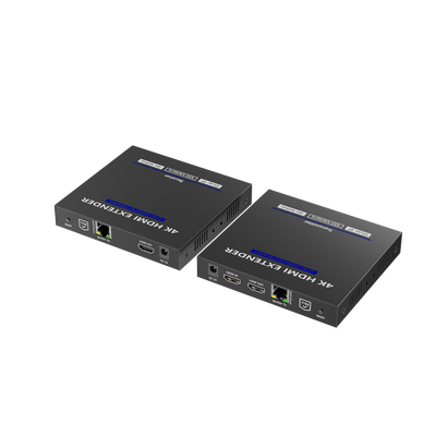 KIT EXTENSOR HDMI 4K@60HZ sobre IP GIGABIT | IPCOLOR | 100m en Conexión Uno a Uno |  Salida Loop | IR Bi-Direccional | RS232 | ARC | CERO LATENCIA | Soporta conexión Uno a Muchos/Switch en Cascada
