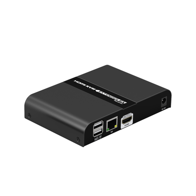 Receptor Compatible para Kits TT671KVM | Resolución 4K@30Hz | Cat 6/6A/7 | Distancia de 100 m | IPCOLOR | Cero Latencia | Control IR | Compatible con Switch Gigabit para control KVM múltiple.