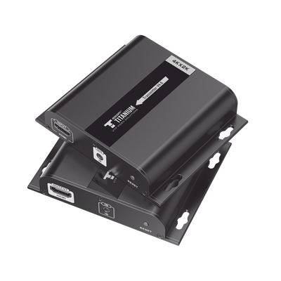 Kit Extensor HDMI para distancias de 120 metros / Resolución 4K @ 30Hz / Cat 6 / Soporta conexión Uno a Uno y Uno a Muchos / Soporta hasta 253 Rx / Baja Latencia / Uso 24/7 / Soporta HDbitT / Compatible con Switch Gigabit