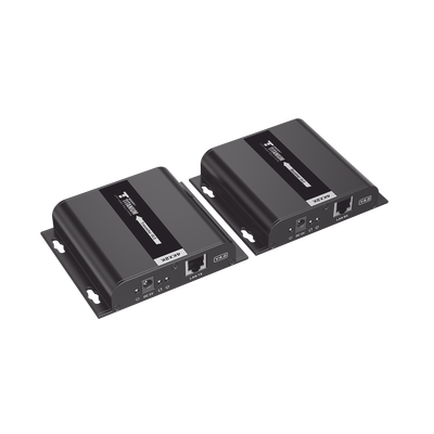 Kit Extensor HDMI para distancias de 120 metros / Resolución 4K @ 30Hz / Cat 6 / Soporta conexión Uno a Uno y Uno a Muchos / Soporta hasta 253 Rx / Baja Latencia / Uso 24/7 / Soporta HDbitT / Compatible con Switch Gigabit