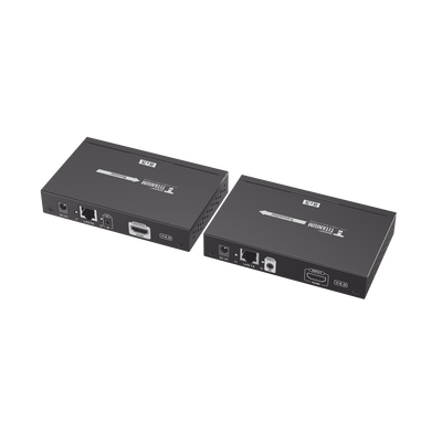 Kit Extensor MATRICIAL HDMI para distancias de 120 metros | Resolución 4K @ 30Hz | Cat6 | Soporta 100 TX de entrada e Ilimitados RX en la salida | Control por PC, Control Remoto y Botón | Compatible con Switch IGMP.