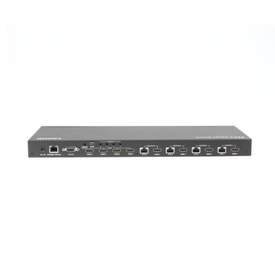 MATRICIAL Y EXTENSOR DE VIDEO HDMI 4 x 4 / 4 Entradas HDMI / 4 Salidas HDMI Loop / 4 Salidas RJ45 para Extender la señal 40 metros por salida  /  1080 @ 60Hz / Conmutación por RS232, Control Remoto o Ethernet.